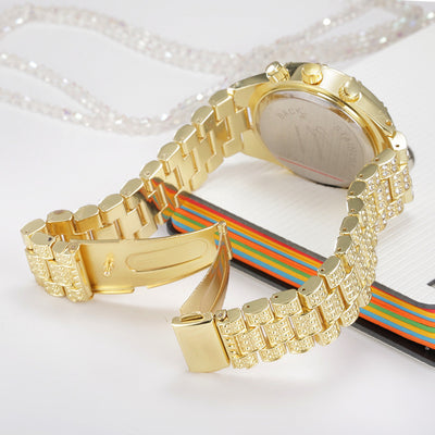 Reloj de Cuarzo Cristal para Mujer - Acero Inoxidable Lujo Geneva Sport - Image 6