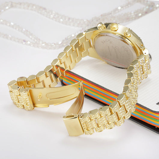 Reloj de Cuarzo Cristal para Mujer - Acero Inoxidable Lujo Geneva Sport - Image 6