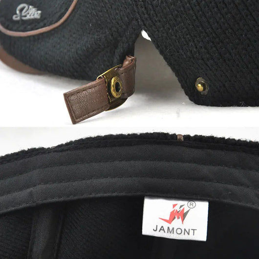 Gorro Tejido Grueso Británico para Hombre - Abrigo Casual - Image 9