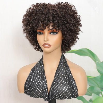 Peluca Sintética Ondulada para Mujer - Cobertura Completa de Cabello Rizado - Image 10