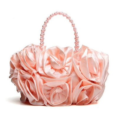 Bolso de Noche Beaded Rose - Elegancia Floral para Eventos Especiales