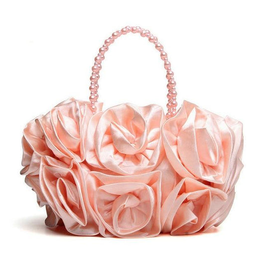 Bolso de Noche Beaded Rose - Elegancia Floral para Eventos Especiales