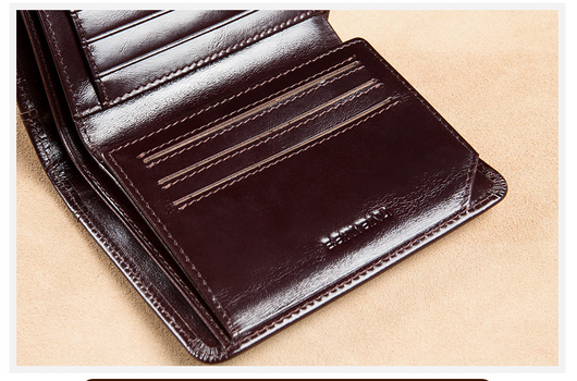 Billetera Vertical Tri-fold de Cuero Mate para Hombre - Image 36