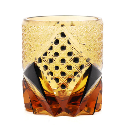 Vaso de Whiskey Edo Kiriko Pino y Grúa - Artesanía Japonesa - Image 20