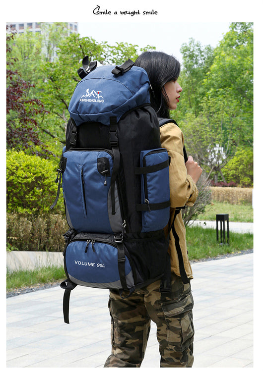 Mochila de Viaje 90L Impermeable para Senderismo y Trabajo - Image 23