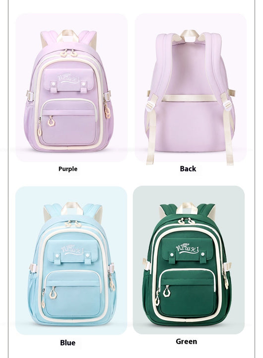Mochila Escolar Impermeable de Gran Capacidad y Múltiples Compartimentos para Niñas - Image 24