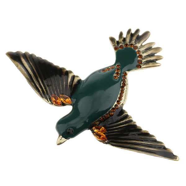 Broche de Pájaro Retro - Accesorio Vintage Extravagante