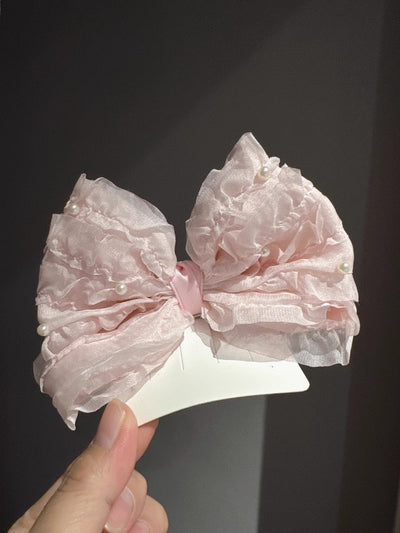 Pasador de Cabello Infantil con Moño de Perlas 3D - Colección Primavera Verano - Image 18