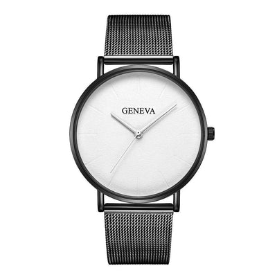 Reloj de Acero Inoxidable Geneva para Hombre con Malla Metálica - Image 4