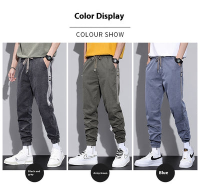 Jeans Hombre Primavera Corte Relajado Ajuste Cónico Stretch - Image 9