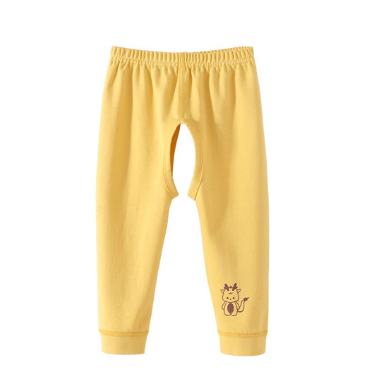 Pantalones de Algodón Puro con Abertura Frontal para Bebé Niño - Image 4