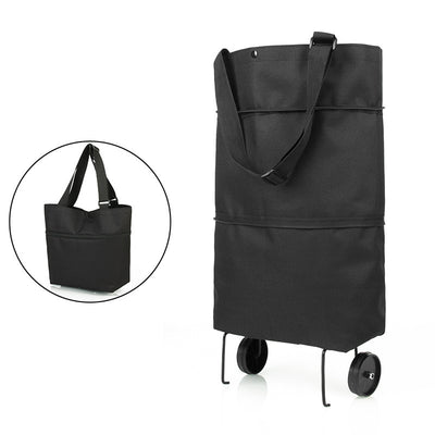 Carrito de Compras Plegable con Ruedas y Bolsas Reutilizables - Image 21