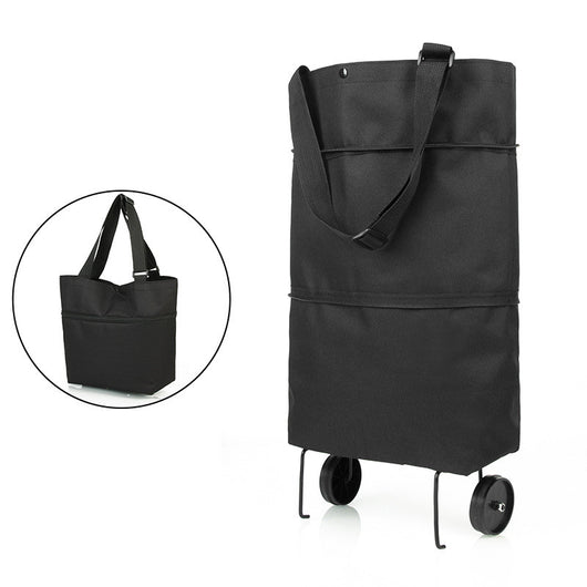 Carrito de Compras Plegable con Ruedas y Bolsas Reutilizables - Image 21
