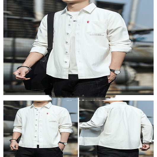 Polera Manga Larga Urban Tide para Hombre - Casual y Versátil - Image 12