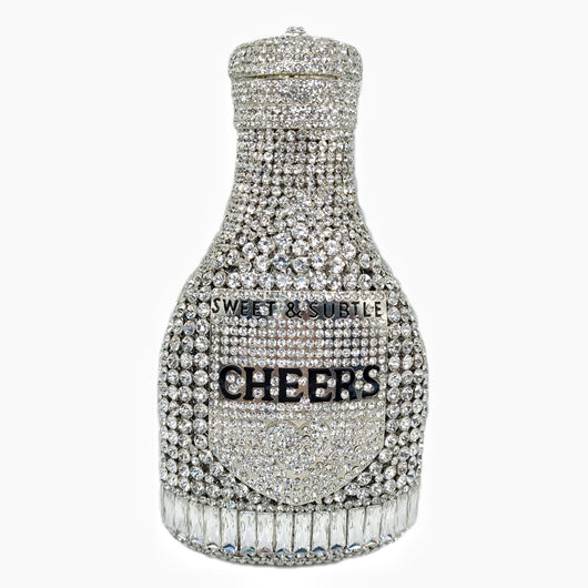 Clutch de Noche Champagne con Cristales Brillantes para Mujer - Image 10