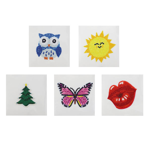 Kit de Stickers de Diamantes 5D para Niños - Manualidades Creativas para Navidad
