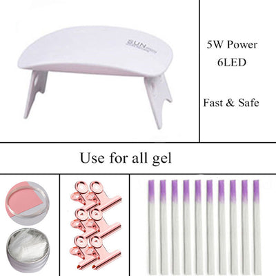 Kit Profesional de Adhesivo para Uñas Postizas con Fibra de Vidrio - Image 6