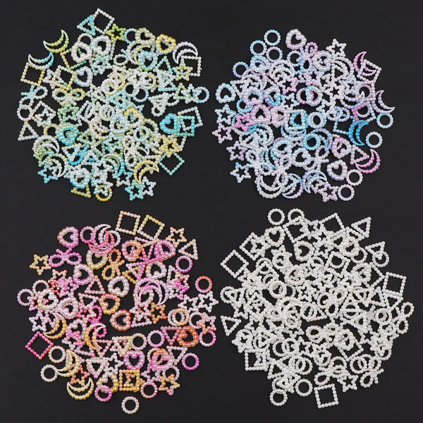 Accesorios de Resina Epóxica: Estrella, Corazón Durazno, Luna y Moño