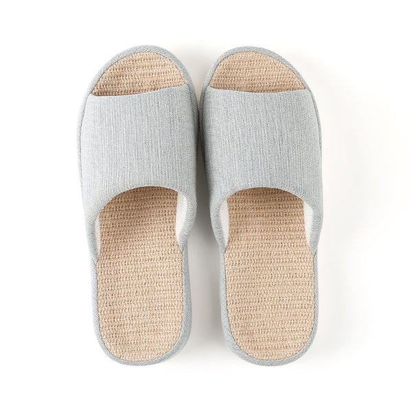 Pantuflas de Algodón y Lino para Parejas - Cómodas Todo el Año