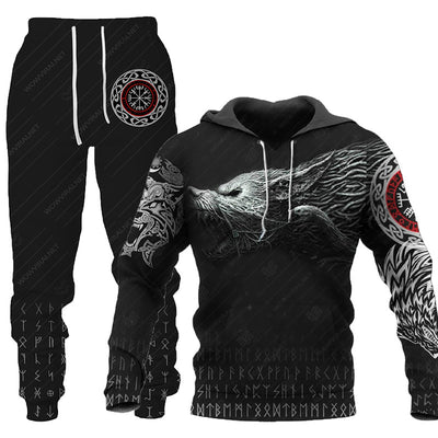 tracksuit, tracksuit, white, brown, green, sporty, casual - Image 25