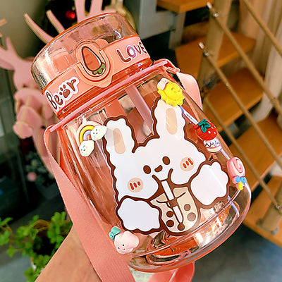 Vaso Térmico Grande para Niñas con Diseño Instagram y Alta Capacidad