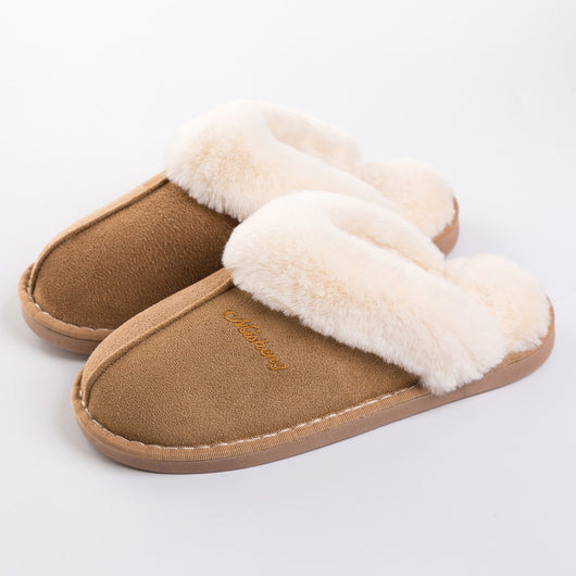Pantuflas Térmicas de Algodón para Parejas con Suela Antideslizante