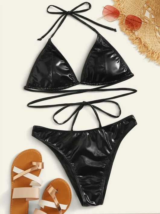 Bikini de Dos Piezas con Cordones Ajustables - Image 7