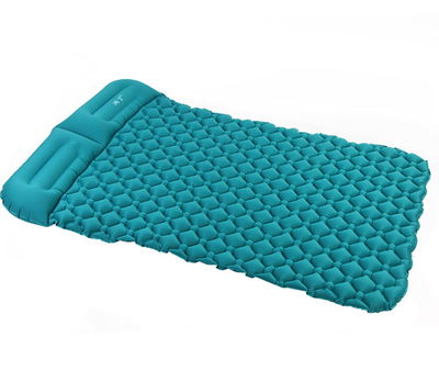 Colchón Inflable Doble para Camping y Playa - Cómodo Descanso al Aire Libre