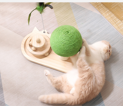 Árbol Rascador para Gatos con Pelotas de Sisal Doble - Image 2