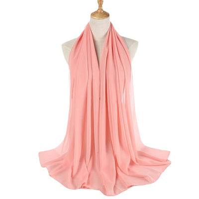 Pañuelo de Gasa de Perla Liso y Versátil para Mujer - Image 5