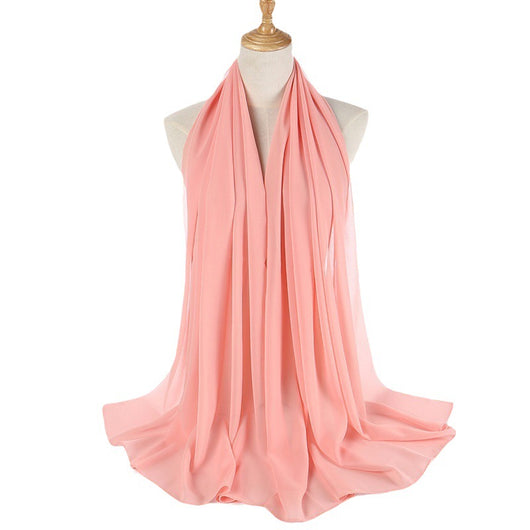Pañuelo de Gasa de Perla Liso y Versátil para Mujer - Image 5