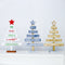 Adornos Navideños de Árbol con Letras Pintadas a Mano
