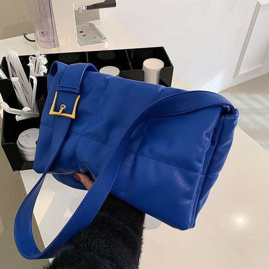 Bolso Diagonal de Cuero PU Suave con Textura - Image 2