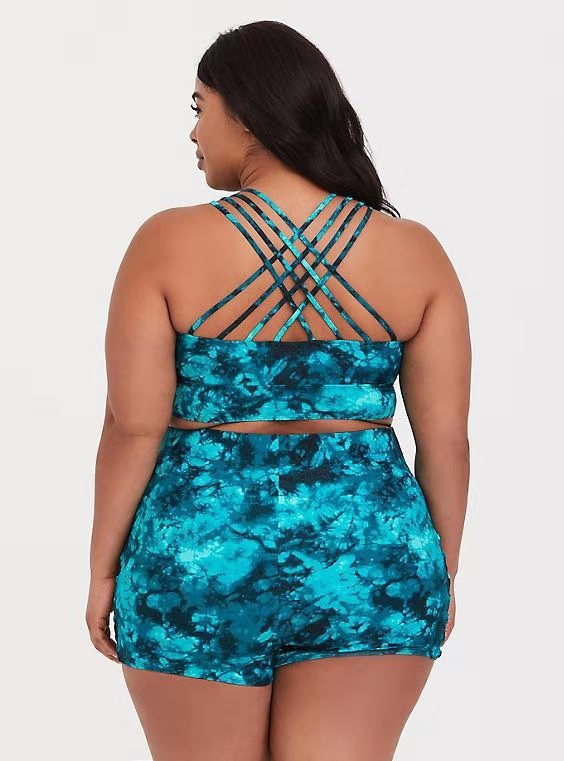 Bikini Estampado con Corte Lateral para Mujer