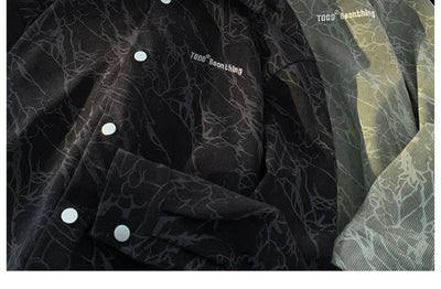 Camisa de Pana Bordada Estilo Retro Americano Premium para Hombre - Image 11