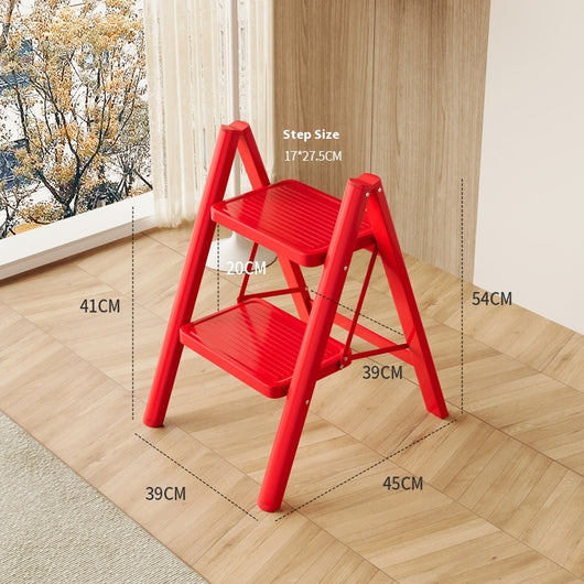 Escalera Roja Plegable para Plantas - Soporte Compacto sin Ocupar Espacio - Image 3