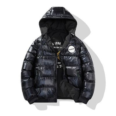 Abrigo Acolchado Grueso para Hombre Talla Grande - Chaqueta de Algodón con Capucha - Image 6