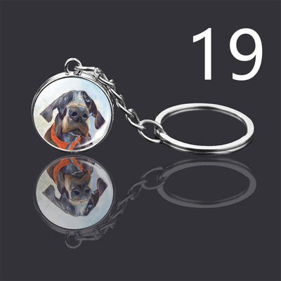 Llavero Colgante de Cristal Doble Cara Luminoso para Mascotas - Image 6