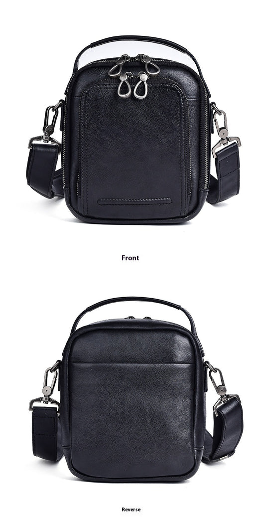 Bolsa Mensajera Casual Retro en Cuero Genuino para Hombre - Image 11