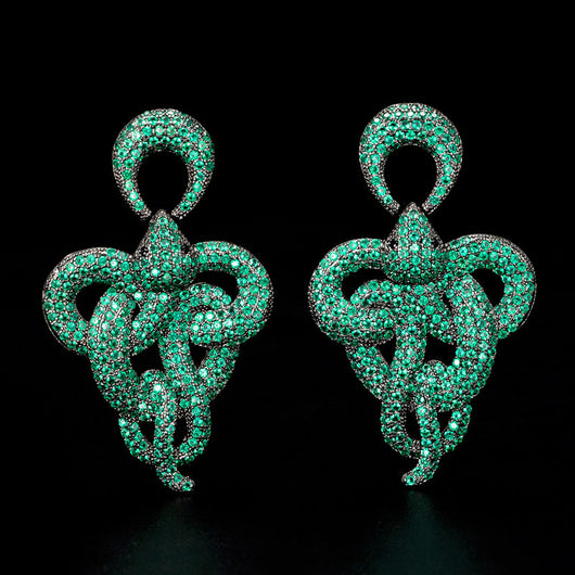 Aretes de Serpiente Estilo Gótico Grandes - Image 10