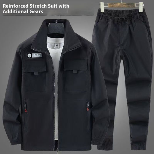 Traje de Trabajo Elástico para Exteriores - Resistente y Cómodo