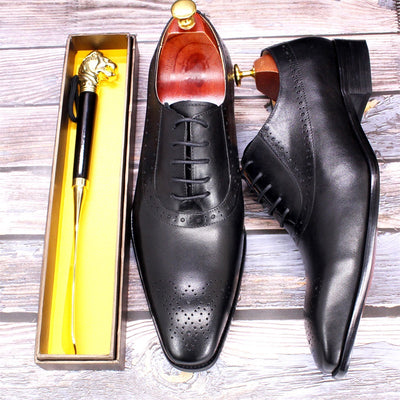 Zapatos de Cuero Genuino para Hombre - Estilo Ejecutivo Clásico - Image 3