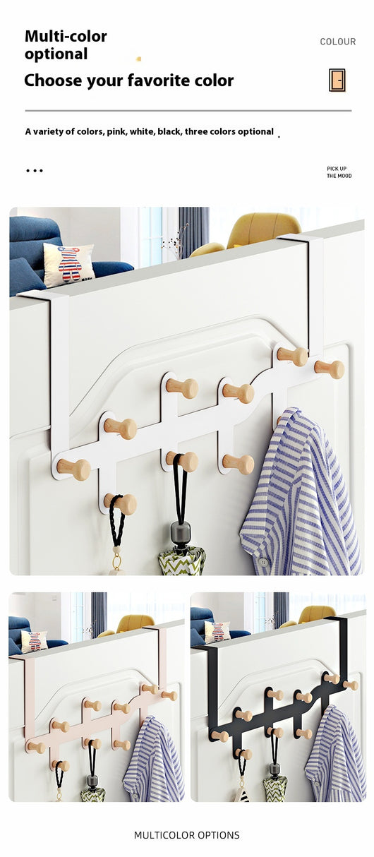 Perchero Colgante sin Clavo para Puerta - Organizador de Ropa Compacto - Image 15