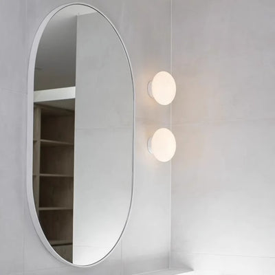Lámpara de Pared Minimalista Blanca en Vidrio Estilo Hongo - Image 15
