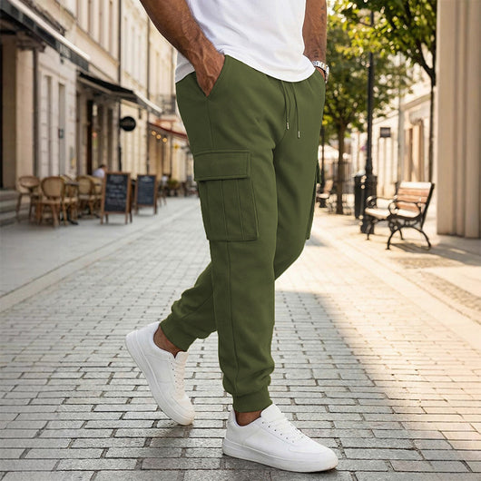 Pantalones de Trabajo Casual para Hombre con Múltiples Bolsillos y Cordón Ajustable - Image 7