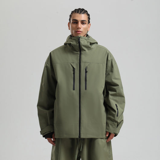 Chaqueta Esquí Hombre Impermeable Transpirable Corte Holgado con Cierre - Image 7