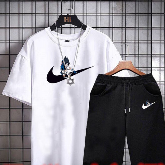 Conjunto Casual de Dos Piezas para Hombre: Playera y Shorts de Tendencia Coreana - Image 7