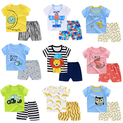 Traje Infantil de Algodón con Manga Corta para Bebé - Image 22