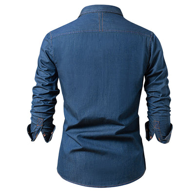 Chaqueta Casual de Algodón Puro Resistente a Arrugas para Hombre - Image 18