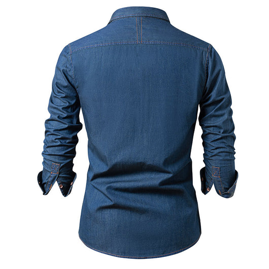 Chaqueta Casual de Algodón Puro Resistente a Arrugas para Hombre - Image 18